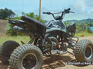 Can this busty Latina say no to that throbbing cock?