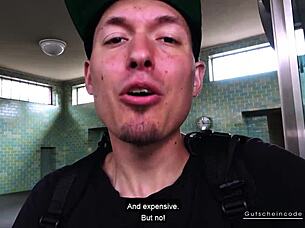 Harleen van Hynten gives blowjob in Stevenshame dating video