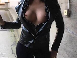 i flased my tits in the street for the first time, part 2.