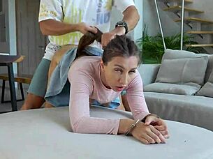 beauty escapes police in cuffs, asks for shelter and quickie