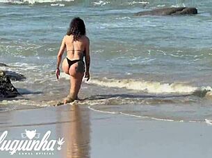 I Spotted Hot Sabrina Prezotte On The Beach, Took Her Home, And Fucked Her Ass In The Shower 😍