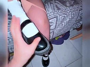 She looks so innocent, but she loves sucking in the dark and getting fucked hard by her classmate.