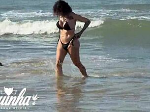 I Spotted Hot Sabrina Prezotte On The Beach, Took Her Home, And Fucked Her Ass In The Shower 😍