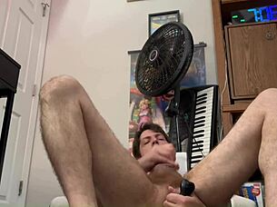 Jeffrey Jaxxon Fucks Prostate Massager After Shower