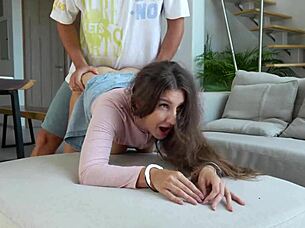 beauty escapes police in cuffs, asks for shelter and quickie