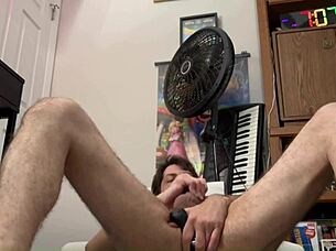 Jeffrey Jaxxon Fucks Prostate Massager After Shower