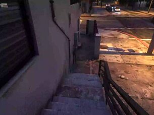 picking up a prostitute on the street for blowjob and cum in mouth