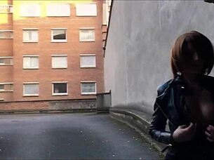 i flased my tits in the street for the first time, part 2.