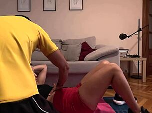 She Fucks Her Personal Trainer