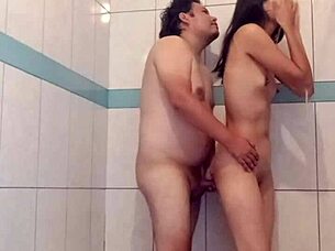 Milf gives intense blowjob to tired boyfriend at home