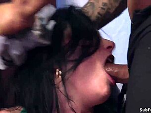 Bound Slave Gets Deepthroat and Anal