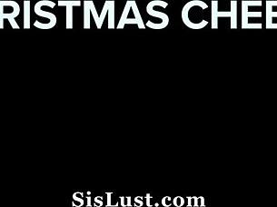Christmas threesome with my hot stepsisters - sislust 🎄🍆