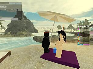 106 ROBLOX PORN: Wet Deepthroat and Monster Cock