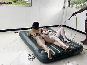 i helped those two whores and they let me fuck them hard