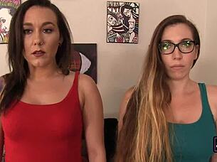 sinn sage and samantha grace scissor in ripped lingerie