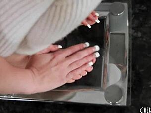 young jane thinks a big cock and hard fucking will help her lose weight.