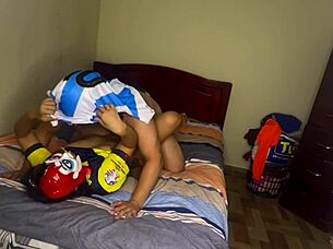 argentine stepson rips clothes and fucks ecuatorian stepmom's tight pussy 😈