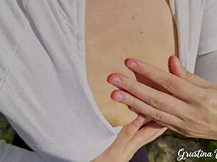 Unexpected blowjob and fuck behind the flight strip.