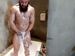 Stepson Masturbates In Bathroom Then Fucks Me Hard.