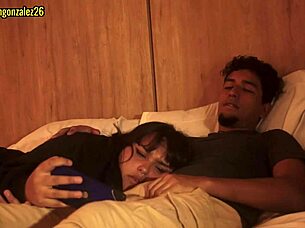 Accidental Face Fucking with Padrastro During Movie