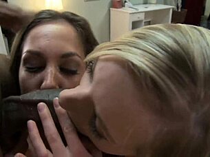 Kylie reese tongues kiera kings clit as kiera pussy rocked by big black cock