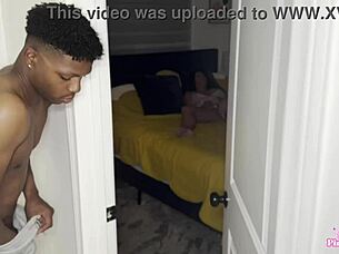 Stepmom seduces stepson with jerk off instructions, then dad joins the taboo threesome