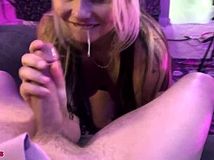 i gave my cute teen step sister kaia martin a sloppy pov blowjob