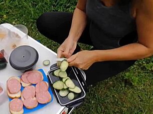 Camping Vacation With Stepmom Featuring Foot Fetish