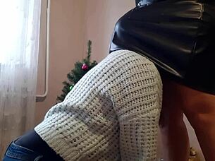 Intense Office Face Fucking with Secretary in Miniskirt