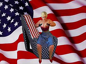 Granny Carmen, All-American Gilf, Sticks and Licks to Orgasms