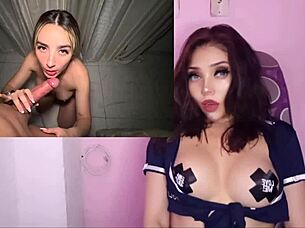 fucking the cameraman and removing his condom 😈