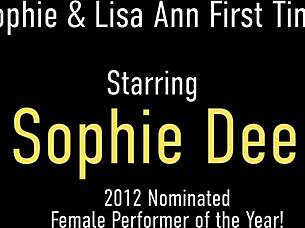 Do busty hotties Lisa Ann and Sophie Dee cum with intense lesbian sex?