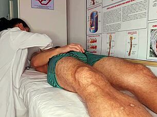 Erection Sparks In Front Of Nurse