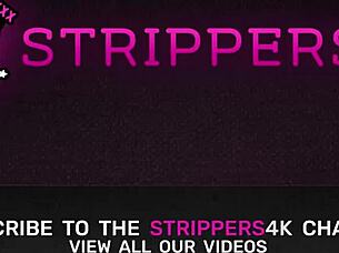 Strippers Hailey Rose And Octavia Red Share VIP Cock