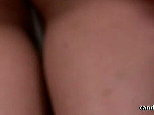 Upskirts Jeweled Anal Plug And Wet Pussy Of Model Brandi