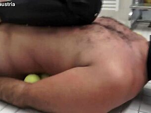 alice tramples slave on tennis balls?