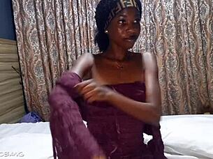 Betty's first time showing off body in amateur casting interview