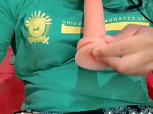 novinha trans masturbating her tight ass with toys after school in detailed solo session