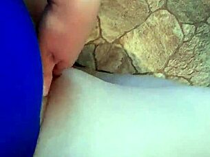 three girlfriends masturbate in the kitchen in the hostel close-up