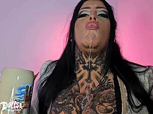 Busty Inked Ashley Cumstar Spew Piss Ass Fisted Piss Drinking Roughly Fucked Vaginal Creampie