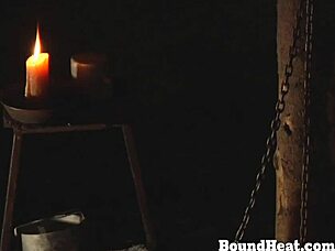 Naughty Lesbian Slave Licks Madame's Pussy On Knees