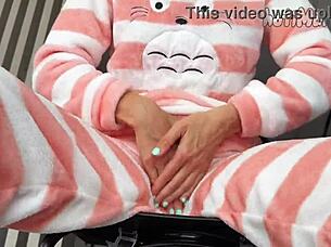 Horny teen 18+ fingers wet pussy to orgasm