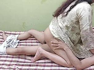 Indian step mom engages in hot sex with step son!