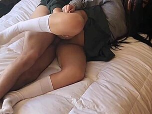 school girl girlfriend gets tight anus squeezed