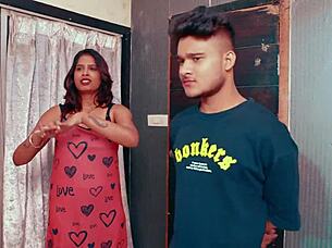 desi bhabhi seduces plumber boy for anal creampie on bed