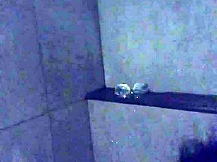 asian slut wife teasing with dildo in gym shower?