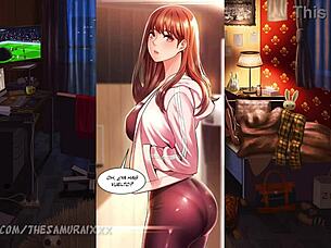 Loser Fucks Hot Blonde Friend And Cums Inside Her Shaved Pussy