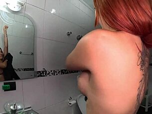 Carla Santos, the pretty Brazilian latina, gets wet and shaved for her first time on camera