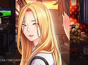 Loser Fucks Hot Blonde Friend And Cums Inside Her Shaved Pussy