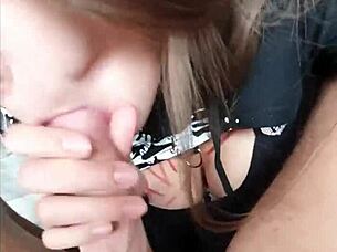 Submissive teen rims my ass eagerly